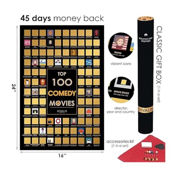 Juego de regalo 3 en 1 100 mejores pósteres de_2