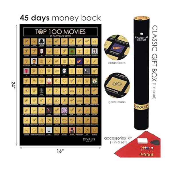 Juego de regalo 3 en 1 100 mejores pósteres de_4