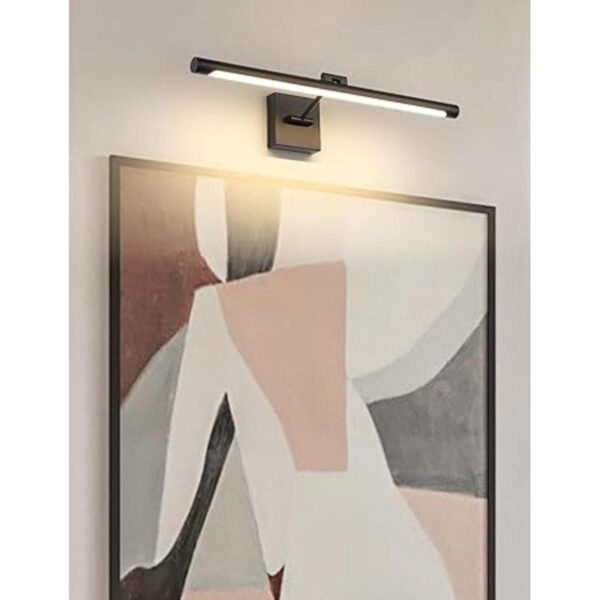 Joosenhouse Lámpara LED de 24.4 pulgadas color negro