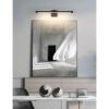 Joosenhouse Lámpara LED de 24.4 pulgadas color negro