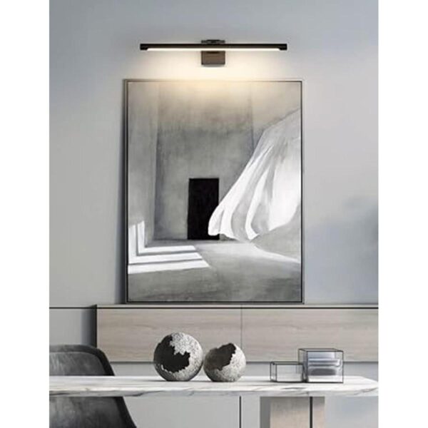 Joosenhouse Lámpara LED de 24.4 pulgadas color negro
