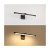 Joosenhouse Lámpara LED de 24.4 pulgadas color negro