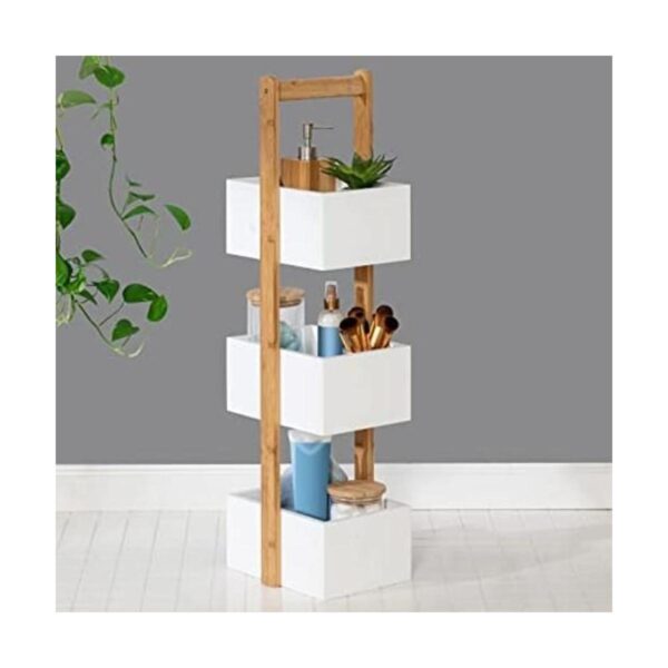 HoneyCanDo 3Tier Storage Caddy BTH08790 Natural 30 lbs_1
