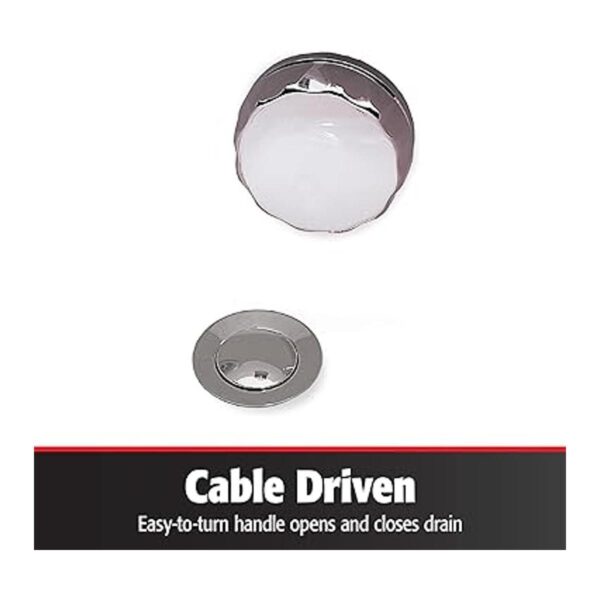 Keeney Kit de drenaje de bañera de PVC con cable de 645_3