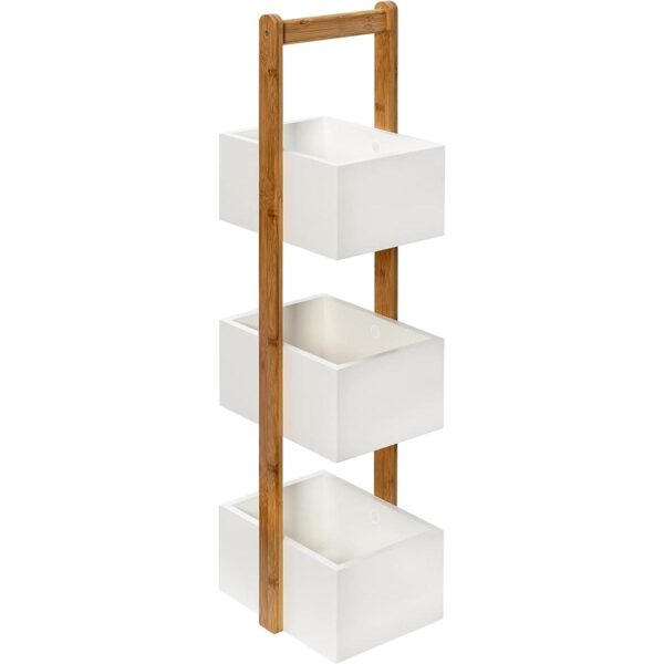 HoneyCanDo 3Tier Storage Caddy BTH08790 Natural 30 lbs_2