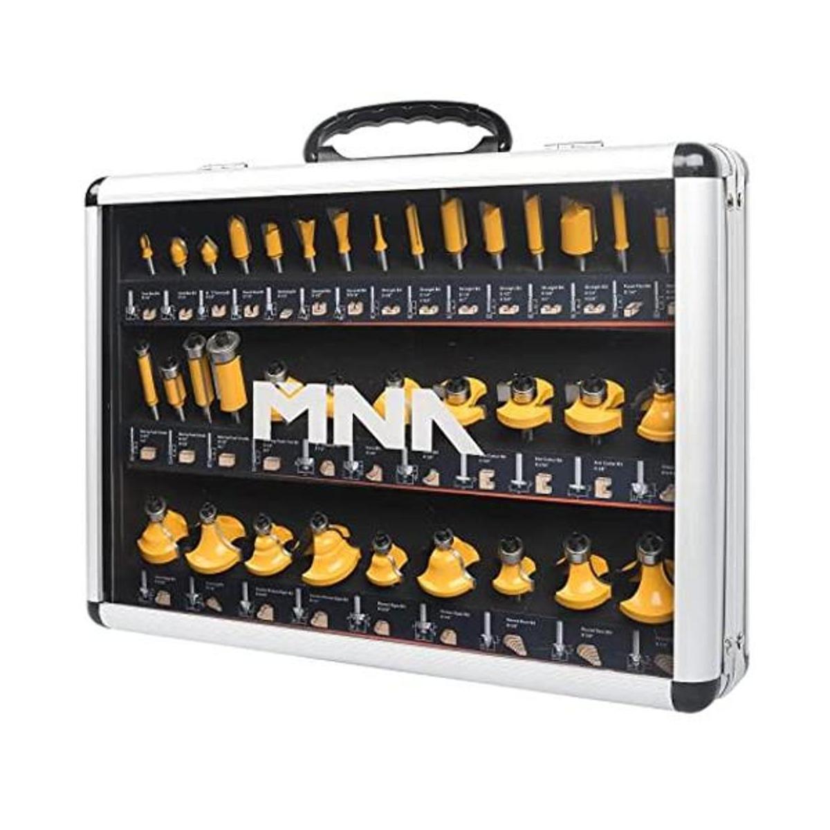 MNA Juego de 35 brocas para router de 14 pulgadas 35