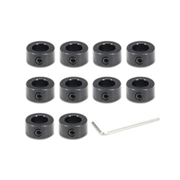 Befenybay 10 piezas de collar de bloqueo negro de 0.315_1