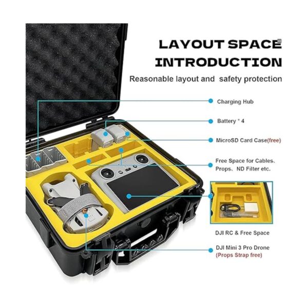 Funda rígida FPVtosky 2022 para DJI Mini 3 Pro se adapta_2