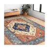 Bsmathom Alfombras de área vintage de 5 x 7 pies lavables