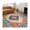Bsmathom Alfombras de área vintage de 5 x 7 pies lavables
