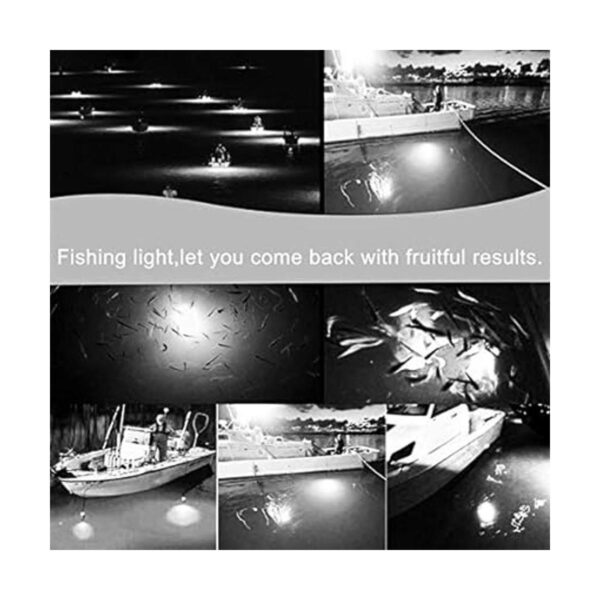 RTNLIT Luz de pesca LED de 16 W bajo el agua 1600