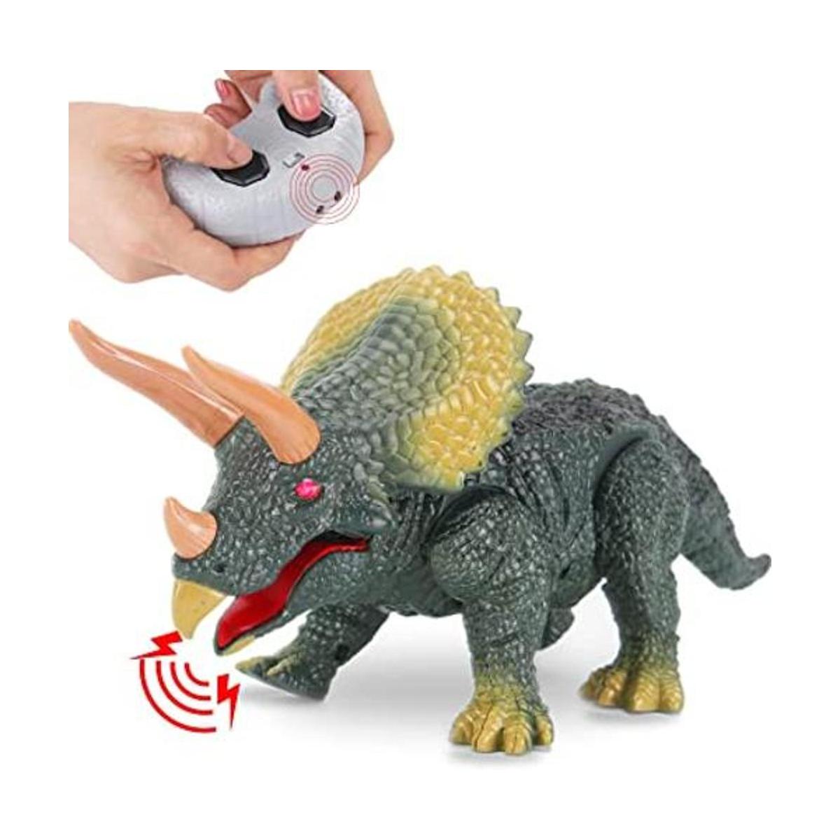 RC Juguete triceratops para caminar figura de juguete