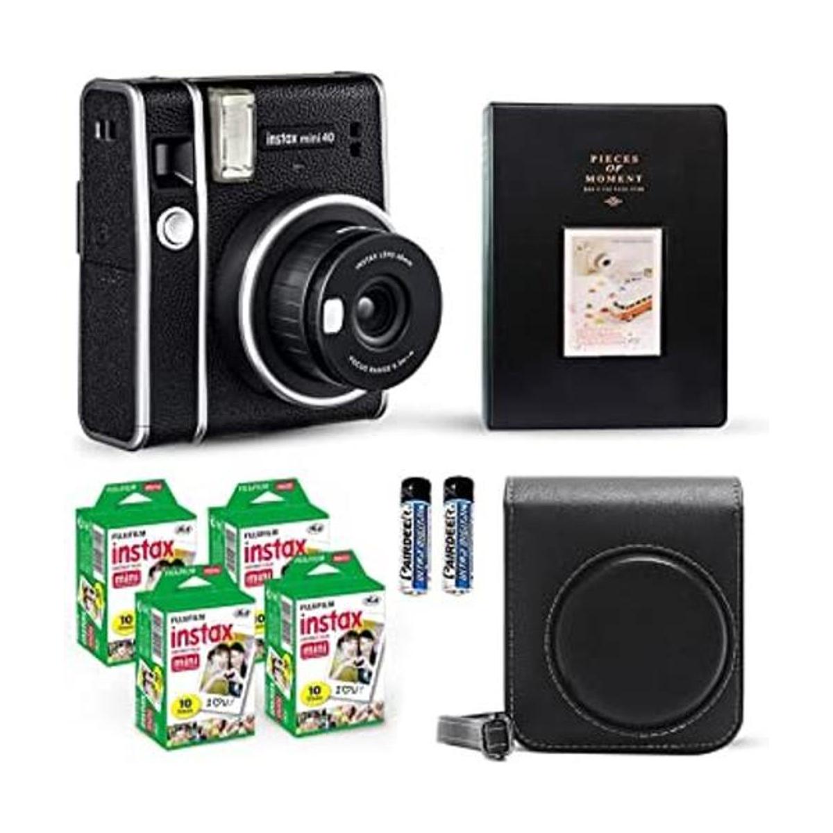 Fujifilm Instax Mini 40 Cámara instantánea vintage negra
