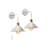 Plug in Wall Sconces 2PACK Wall Lamp with Plug in Cord_1