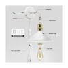 Plug in Wall Sconces 2PACK Wall Lamp with Plug in Cord_4