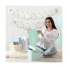 Greenery Pancarta de bienvenida para baby shower hojas_6