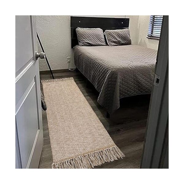 Collive Alfombra de pasillo de 2 x 6 pies tejida a mano_6