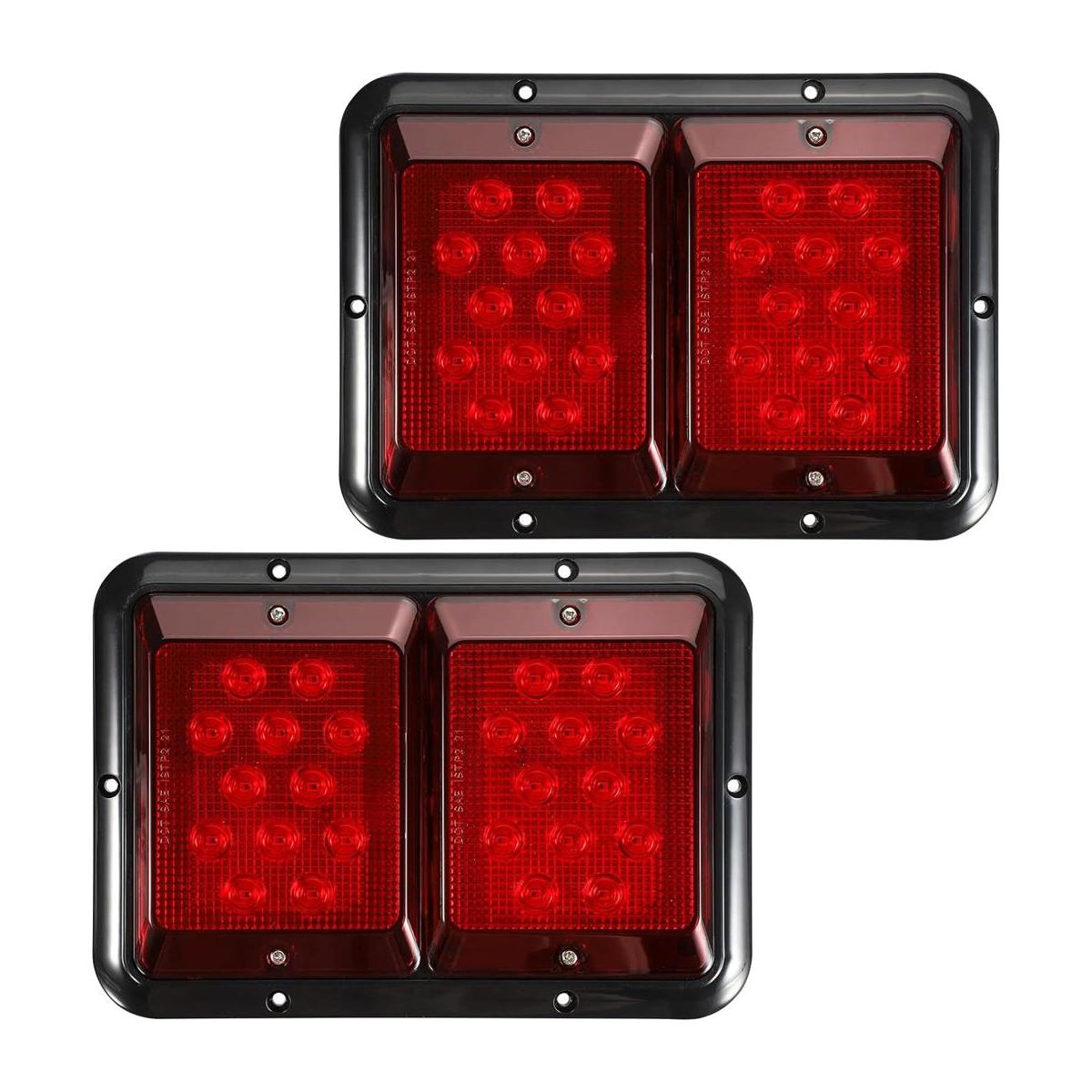 Partsam 2 luces traseras dobles para remolque 242835 LED