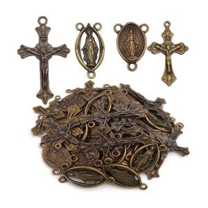 40 piezas de 4 estilos de aleación tibetana de rosario