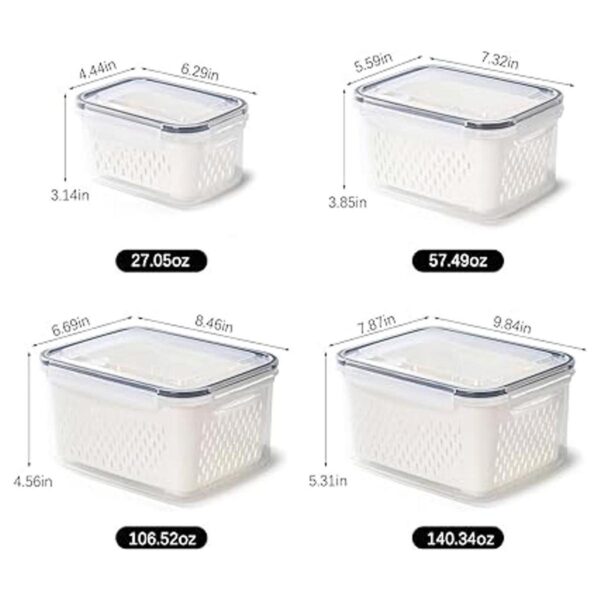 Fruit Storage Containers For Fridge Organizer Vegetable_4