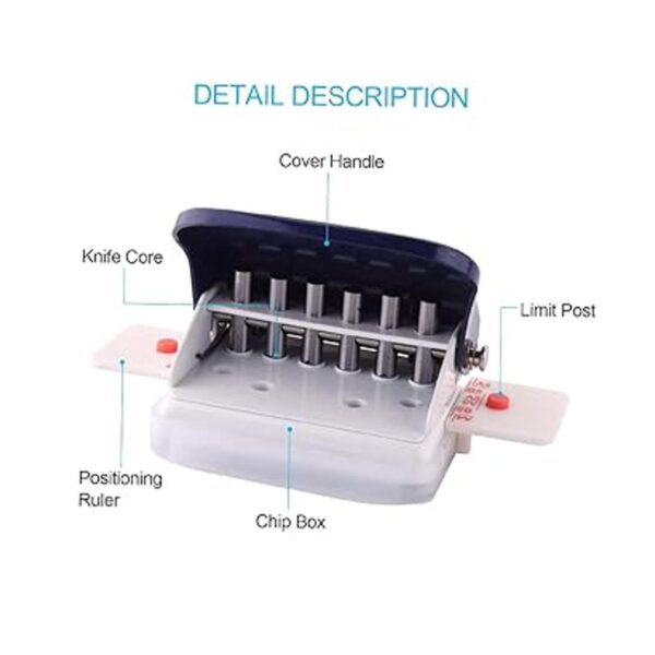 Leepesx Perforadora de papel de hojas sueltas para