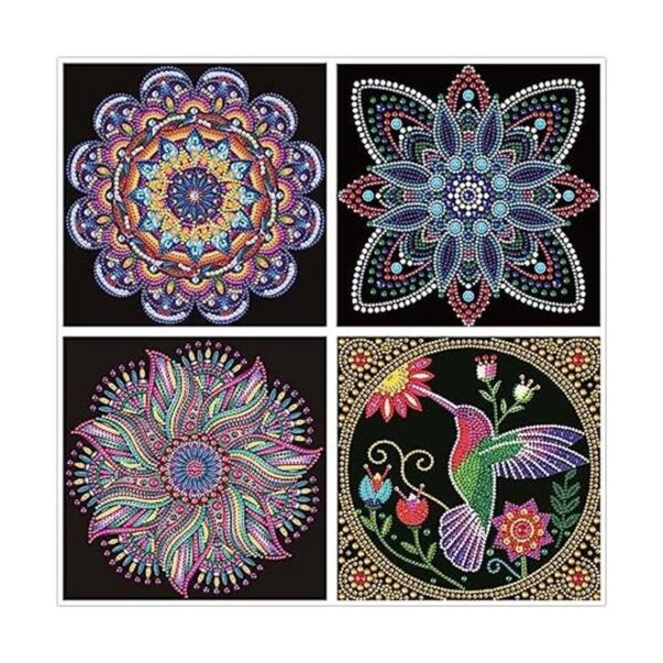 Paquete de 4 kits especiales de pintura de diamantes de_1