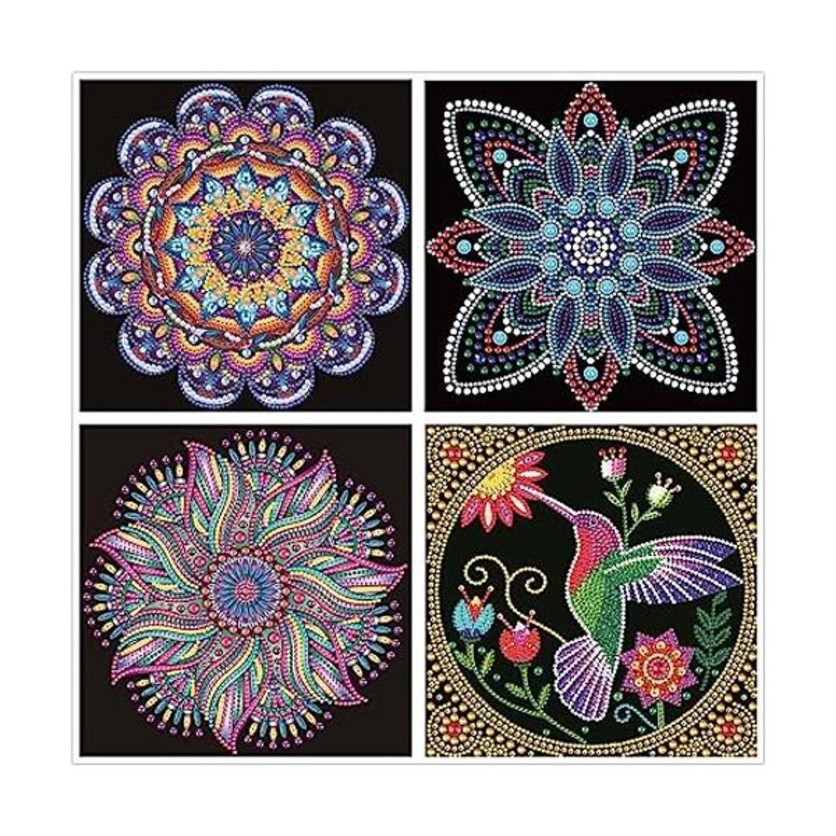 Paquete de 4 kits especiales de pintura de diamantes de