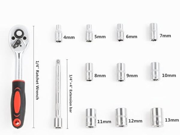 JENLEY Juego de llaves de trinquete de 14 pulgadas kit_2