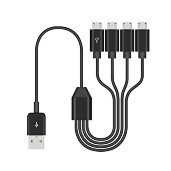 Duttek Cable de carga micro USB de 1.5 pies cable divisor_1