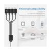 Duttek Cable de carga micro USB de 1.5 pies cable divisor_2