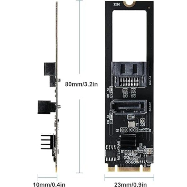 MZHOU 2 puertos SATA NGFF M.2 BM Key Port Interface_6