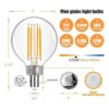 Bombilla LED regulable g16.5 E12 g16 12 bombilla LED de_2