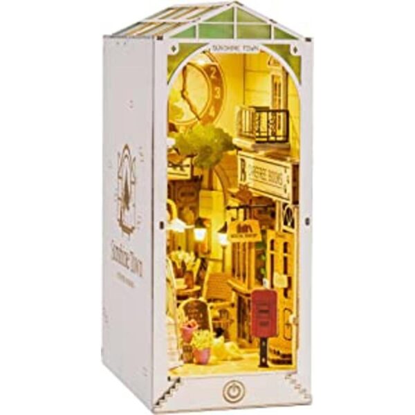 Rolife Kit de rincón de libros de bricolaje 3D decoración_1
