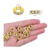 BronaGrand 100 cuentas espaciadoras de diamantes de