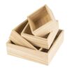 Paquete de 4 cajas de madera sin terminar en 4 tamaños_1