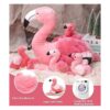 Juguetes de peluche de flamenco de 21 pulgadas con 4