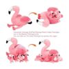 Juguetes de peluche de flamenco de 21 pulgadas con 4