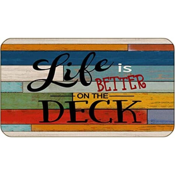 Like is Better On The Deck Tapete para puerta con_1