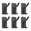 PMMASTO Gancho para toallaganchos autoadhesivos Aluminio_1