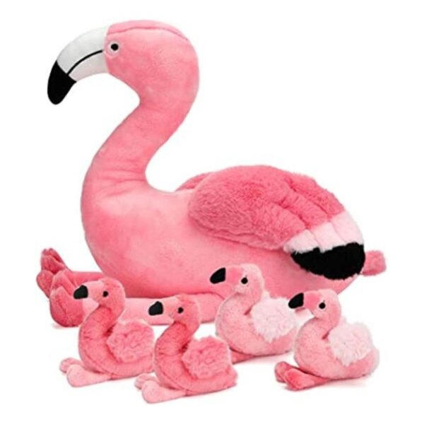 Juguetes de peluche de flamenco de 21 pulgadas con 4