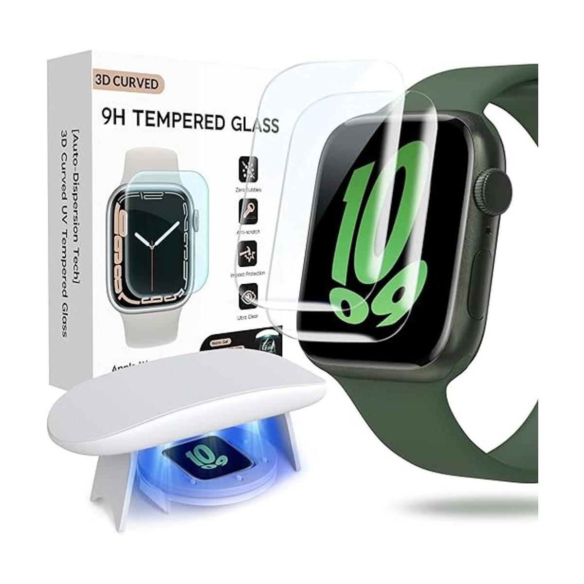 Flokinice Protector de pantalla compatible con Apple Watch