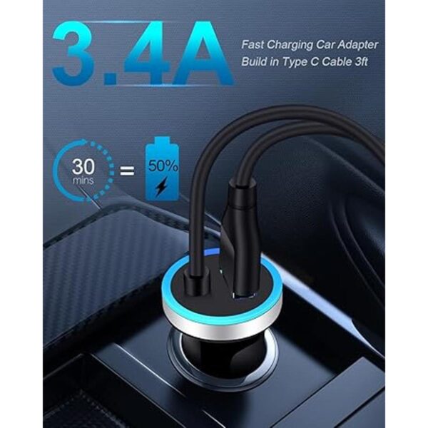 Cargador de coche para Samsung Galaxy A53 A13 A12 A11 A02s_2