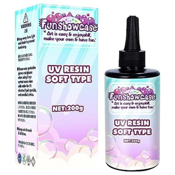 Resina UV Pegamento transparente de cristal suave curado_1