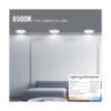 ECOELER Luces de disco de techo LED regulables de 6_2