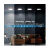 ECOELER Luces de disco de techo LED regulables de 6_3