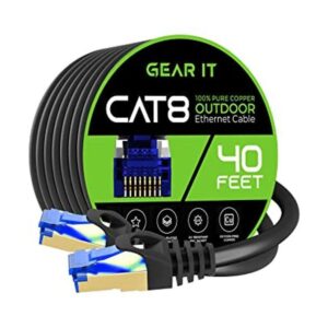 GearIT Cable Ethernet Cat8 para exteriores 40 pies_1