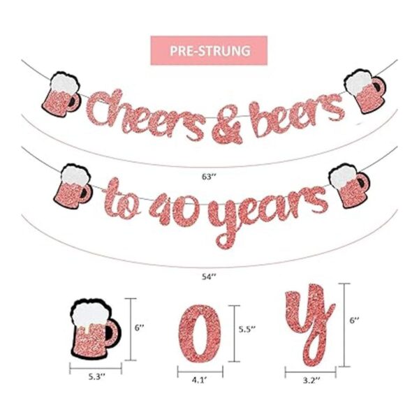 Decoraciones de cumpleaños número 40 para mujer