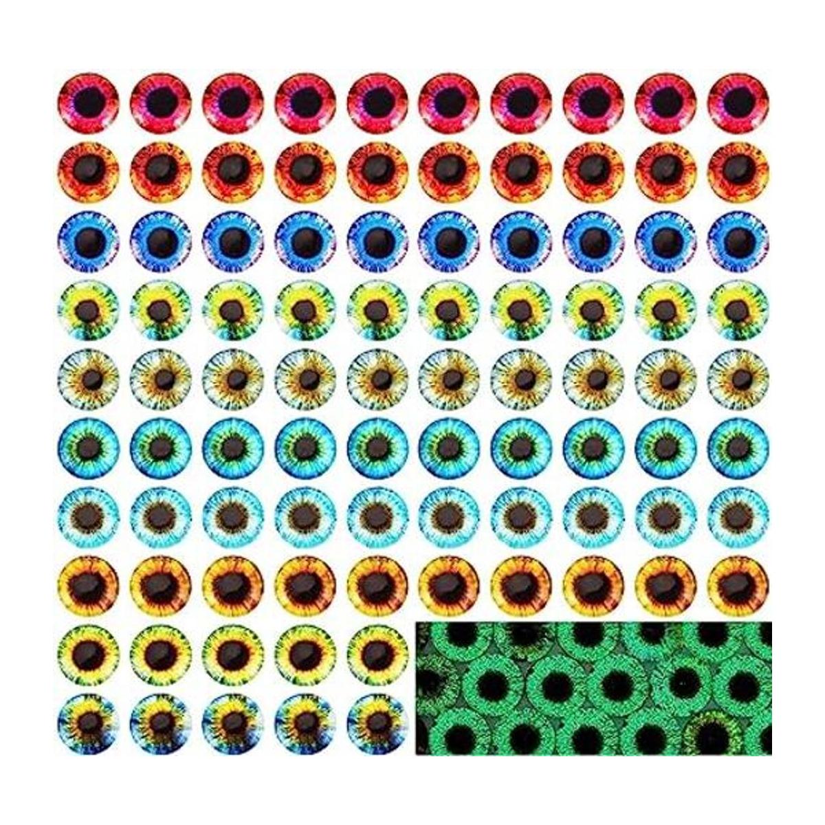 PH PandaHall 100 piezas de ojos de dragón cabujón de