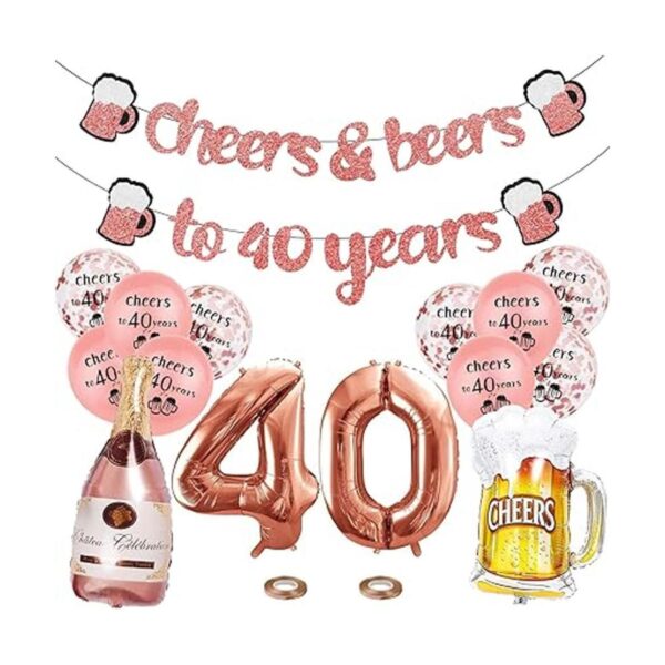 Decoraciones de cumpleaños número 40 para mujer