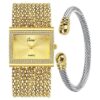 Gosasa Reloj de pulsera multicadena dorado plateado para_1